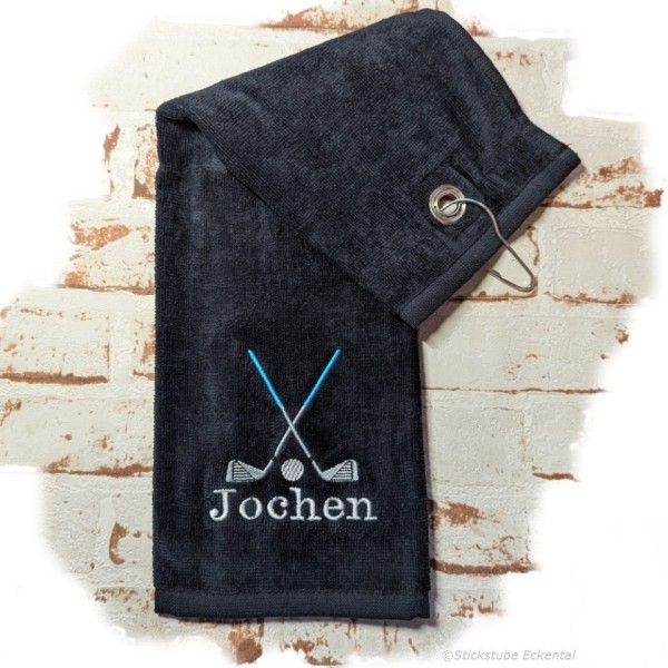 Golfhandtuch mit Namen